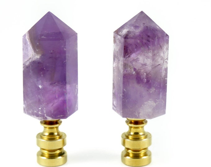 Amethyst Point Lamp Finial