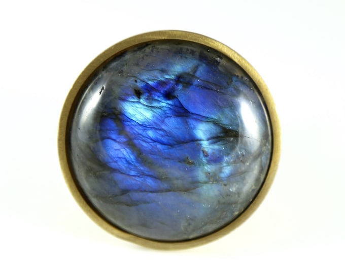 The Visionary Knob- Oversized Labradorite Knob