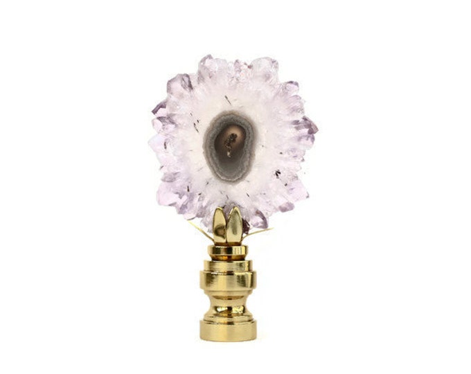 Amethyst Slice Finial - Stalactite