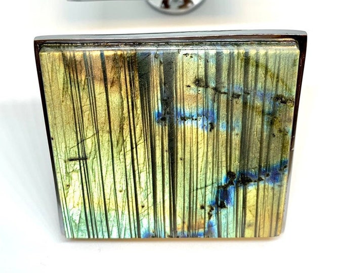 Labradorite Square Knob