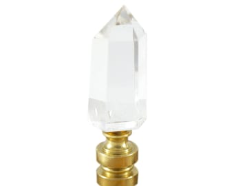 Crystal Lamp Finial - Quartz Lamp Finial - Crystal Home Decor