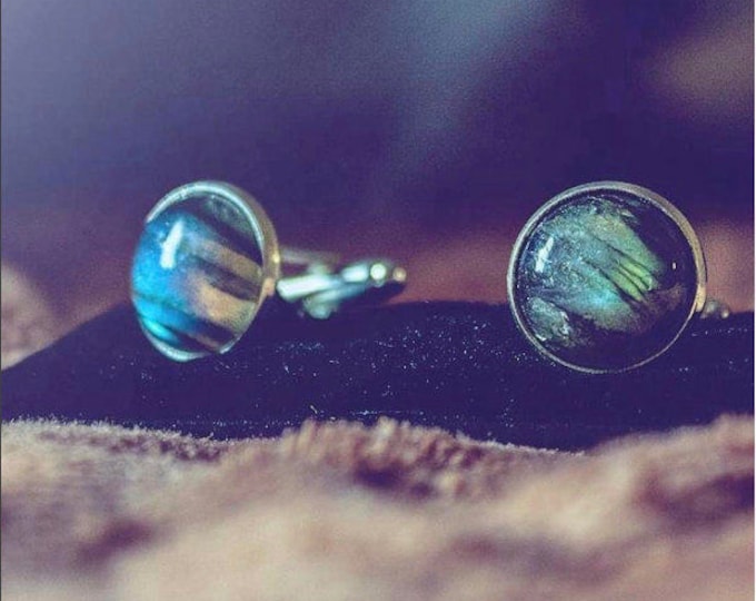 Visionary Cufflinks - Labradorite Cufflinks for Men