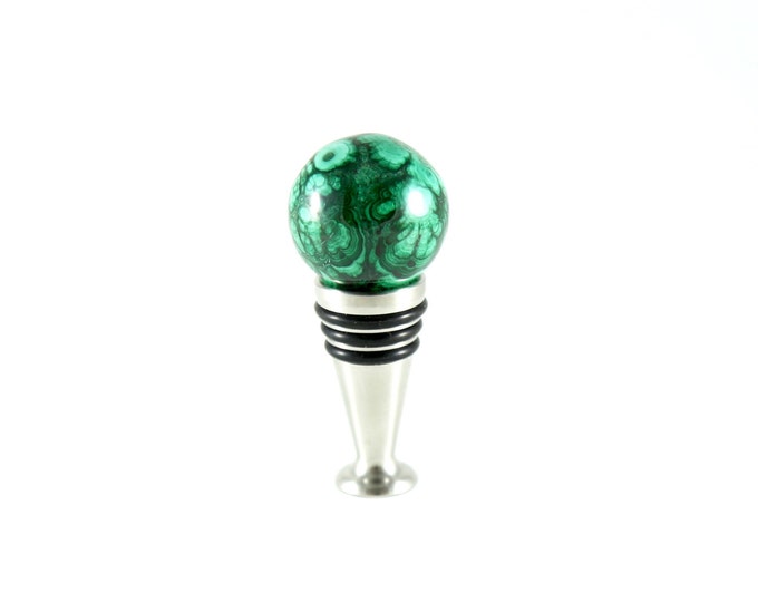 Malachite Wine Stopper - Luxury Bottle Stopper