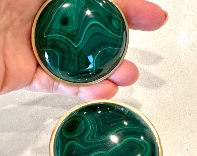 Large Malachite Knob
