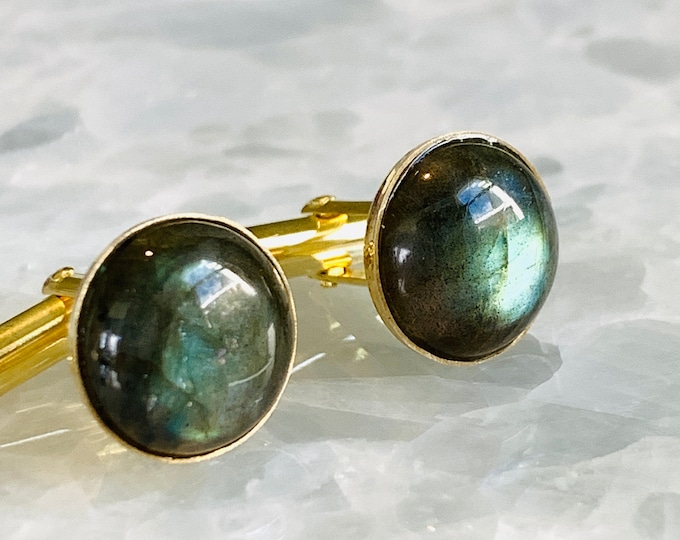 Visionary Cufflinks - Labradorite Cufflinks for Men