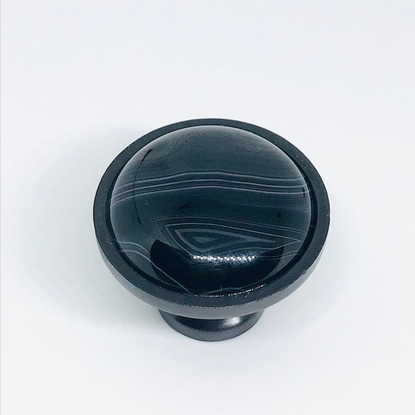 Cabinet Knobs - Black Agate