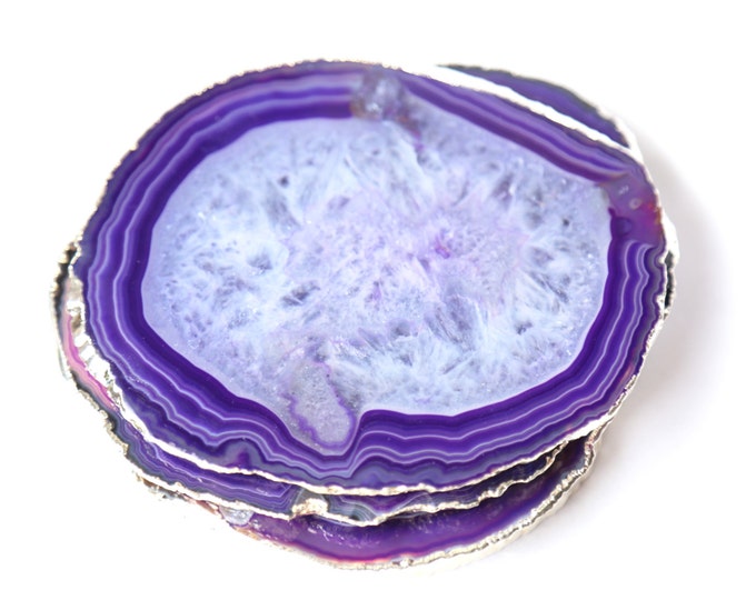 Purple Agate Coasters