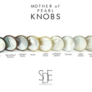 Mother of Pearl Knob - Cabinet Hardware - Mother of Pearl Pulls - Shell Knob - Pearl Knob - HGTV Magazine - Luxury Home Accents