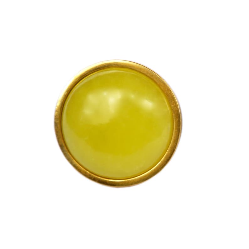 Boho Home Decor, boho decor, retro knobs, retro decor, Yellow Knob, Luxury knobs, Bohemian Interior Design, Cabinet Hardware, Brass Knobs, Lemon Yellow  decor, Vintage Knobs, 1970s Feelin' Groovy decor, vintage furniture knob