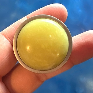 Boho Home Decor Yellow Knob Luxury Bohemian Interior Design Cabinet Hardware Brass Knob Lemon Yellow Vintage Knobs Retro Decor Feelin Groovy