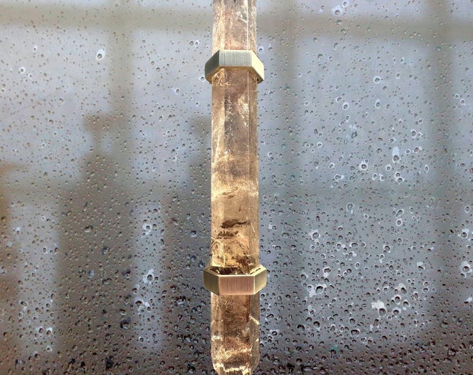 Smoky Quartz Glass Shower Door Handle