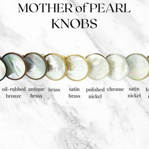Mother of Pearl Knob - Cabinet Hardware - Mother of Pearl Pulls - Shell Knob - Pearl Knob - HGTV Magazine - Luxury Home Accents