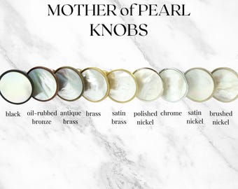 Perlmuttknopf - Schrankbeschläge - Perlmuttgriffe - Muschelknopf - Perlmuttknopf - HGTV Magazine - Luxuriöse Wohnakzente
