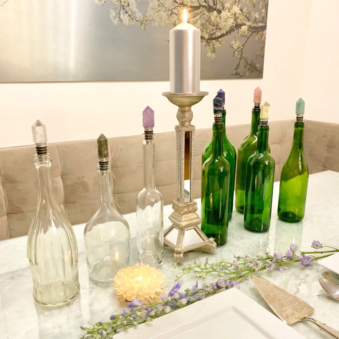 Crystal Wine Stopper Collection Wine Accessories Hostess Gift Ideas ...