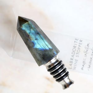 Labradorite Wine Stopper Bar Decor Barware for Men Game of Throne Gifts Bottle Stopper Housewarming Gift for Couple Wine Gift Barware Gift