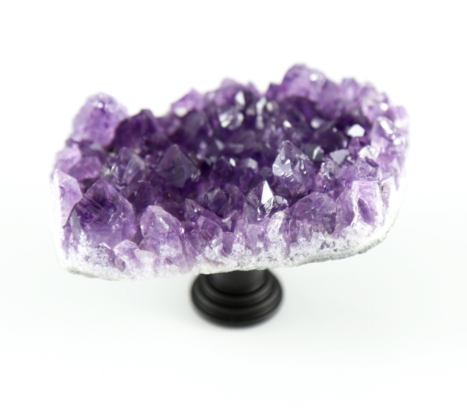 Amethyst Crystal Geode Light Pull Fan Pull Pair