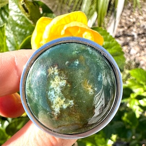 Indian Agate Stone Knob Feng Shui Boho Decor Decorative Cabinet Knobs Hardware for Dresser Drawer Pull Kitchen Hardware Unique Cabinet Knob