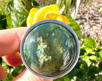 Indian Agate Stone Knob Feng Shui Boho Decor Decorative Cabinet Knobs Hardware for Dresser Drawer Pull Kitchen Hardware Unique Cabinet Knob