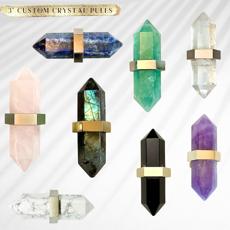 crystal pulls in custom hardware finishes handcrafted in the usa by stephen d evans jewelry for yoru home Crystal Knobs Dresser Pull Modern Brass Drawer Knobs Cabinet Handles Dressing Room Chrome Hardware Cabinet Handles Wardrobe Knob Cupboard knobs