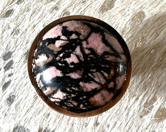 Punk Couture Knob - Pink Rhodonite