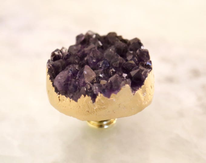 Amethyst Gold Knob