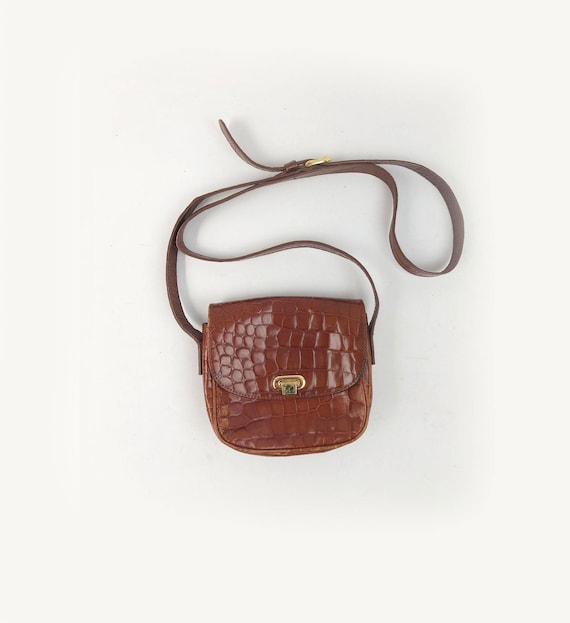 Vintage Small Leather Crossbody Bag -  Essential 8