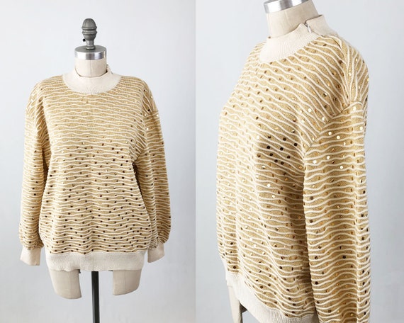 Vintage Gold St John Sweater - 90s St John Sports… - image 1