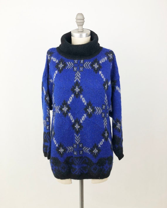 Vintage 80s Oversized Slouchy Sweater - Designer … - image 5