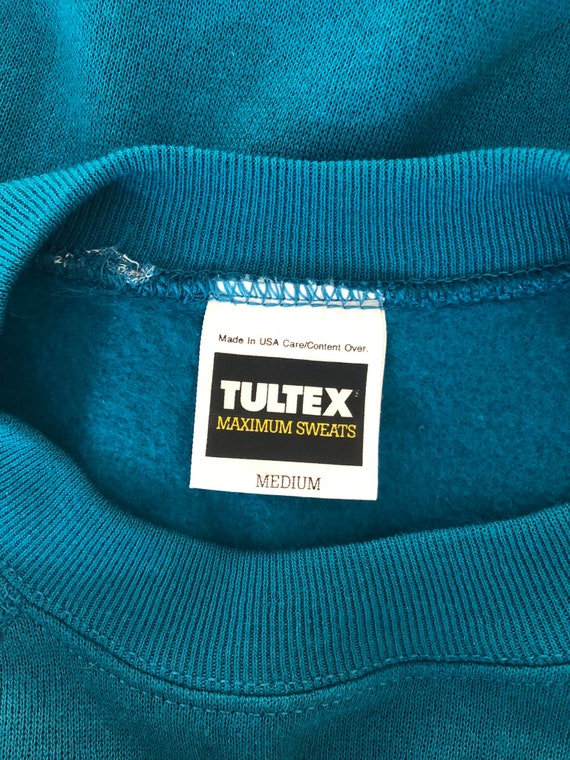 Vintage 80s NOS Blue Sweatshirt - Cozy Soft Ragla… - image 5