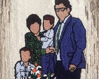 Custom made tufted portrait