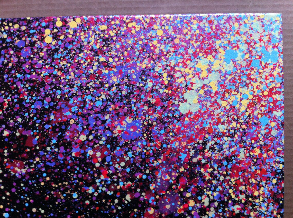 18x24 Paint Splatter Canvas Etsy