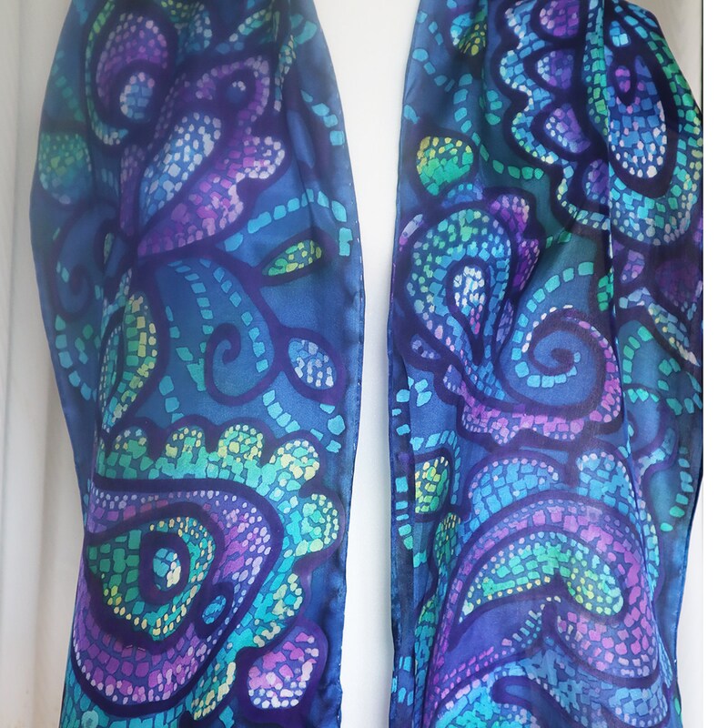 SILK SCARF - PURPLE main image 1