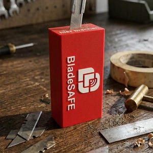 3D Druck Klingen Abbrechbox und Entsorgungsbox | Blade Safe Disposal Box für Werkstatt & Cuttermesser | Geschenk für Heimwerker