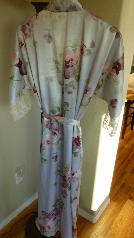 Women's Lavender Purple Nightgown Robe Peignoir L… - image 3