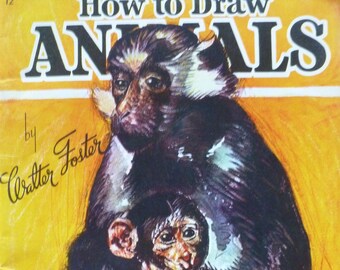 Vintage How to Draw Animals Book