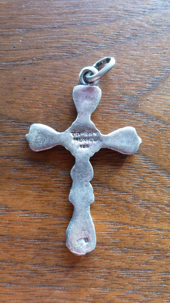 Sterling Silver Christian Cross Pendant - image 4