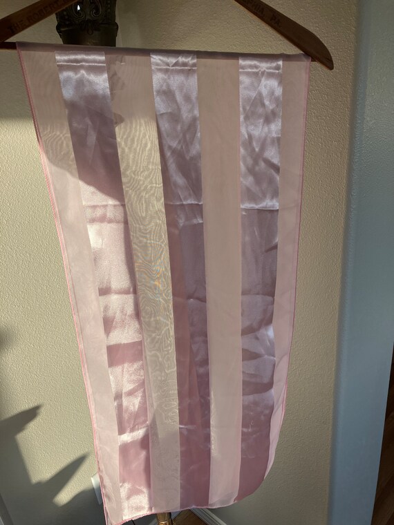 Set of Three (3) Pastel Chiffon and Satin Scarves… - image 3