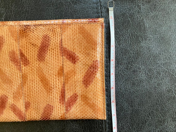 Vintage Snakeskin Leather Clutch - image 7