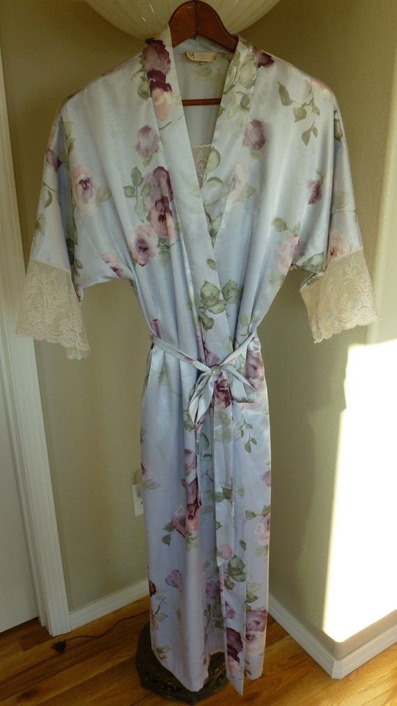 Women's Lavender Purple Nightgown Robe Peignoir L… - image 2