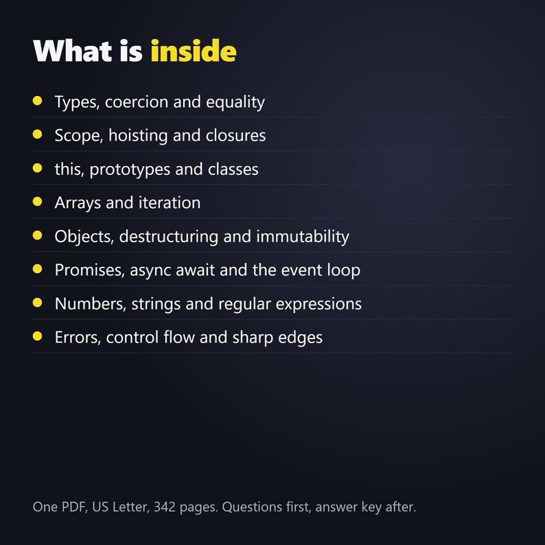 600 JavaScript Interview Questions PDF, Verified Answers Explained, Front End Developer Prep Study Guide image 4