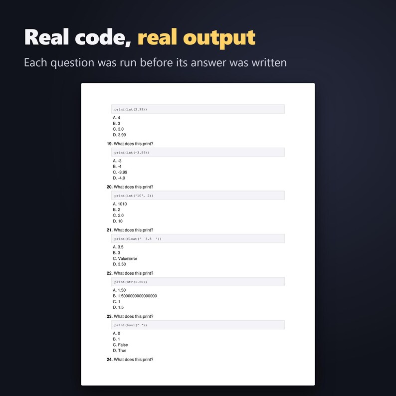 600 Python Interview Questions PDF, Verified Answers Explained, Developer Coding Prep Study Guide Bild 2