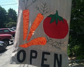 Open-- Flag With Veggies