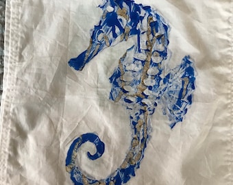Seahorse garden flag