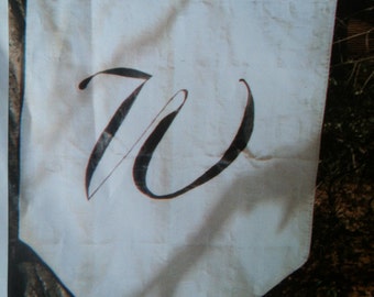 Monogrammed Letter Flag,  3' x 5'