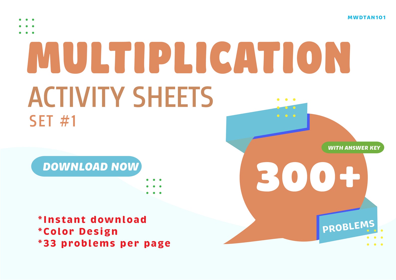 Multiplication Activity Sheet PRINTABLE DOWNLOAD TAN Homework Worksheet ...