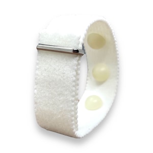 White Adjustable Acupressure Bracelet – Multi-Symptom Support for Relaxation, Stress Relief, and Mood Balance - Sleeplessness