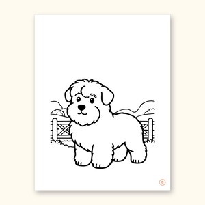 Dog Coloring Pages | ABC Letter Tracing for Kids Ages 2-5 (Digital PDF): sample page 32 of 55