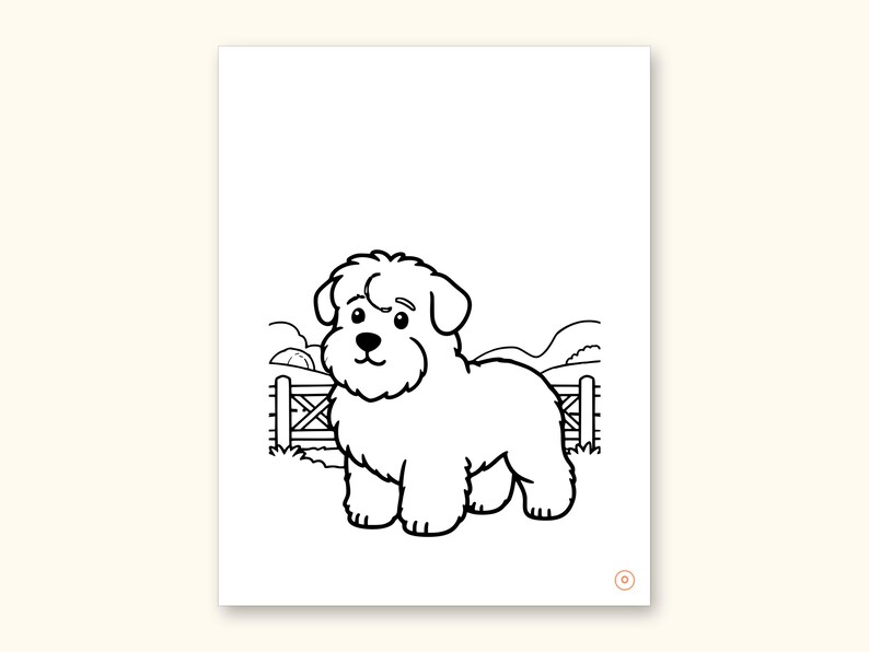 Dog Coloring Pages | ABC Letter Tracing for Kids Ages 2-5 (Digital PDF): sample page 32 of 55