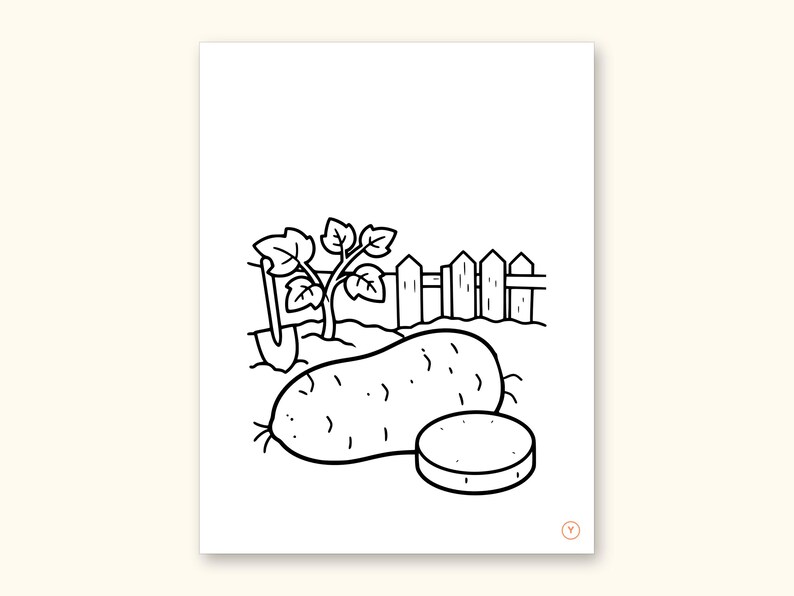 Fruits and Vegetables Coloring Book - ABC Letter Tracing Printable PDF for Kids Ages 2-5: sample page 52 of 55