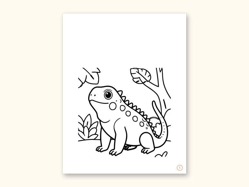 Animal ABC Coloring Book | Letter Tracing for Kids Ages 2-5 (Digital PDF): sample page 20 of 55